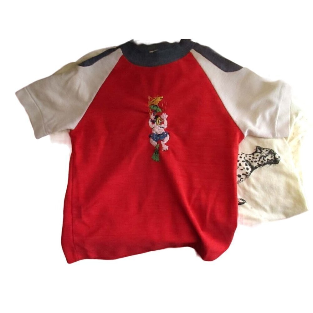 5T Vintage 1970's Boys Shirt Girls Rob Roy Embroidered Scuba Diver T-Shirt